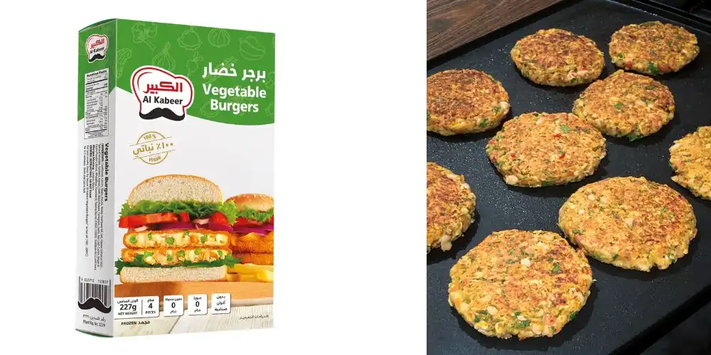 Frozen Vegetable Burger Al Kabeer Brand Suppliers in UAE Dubai Sharjah
